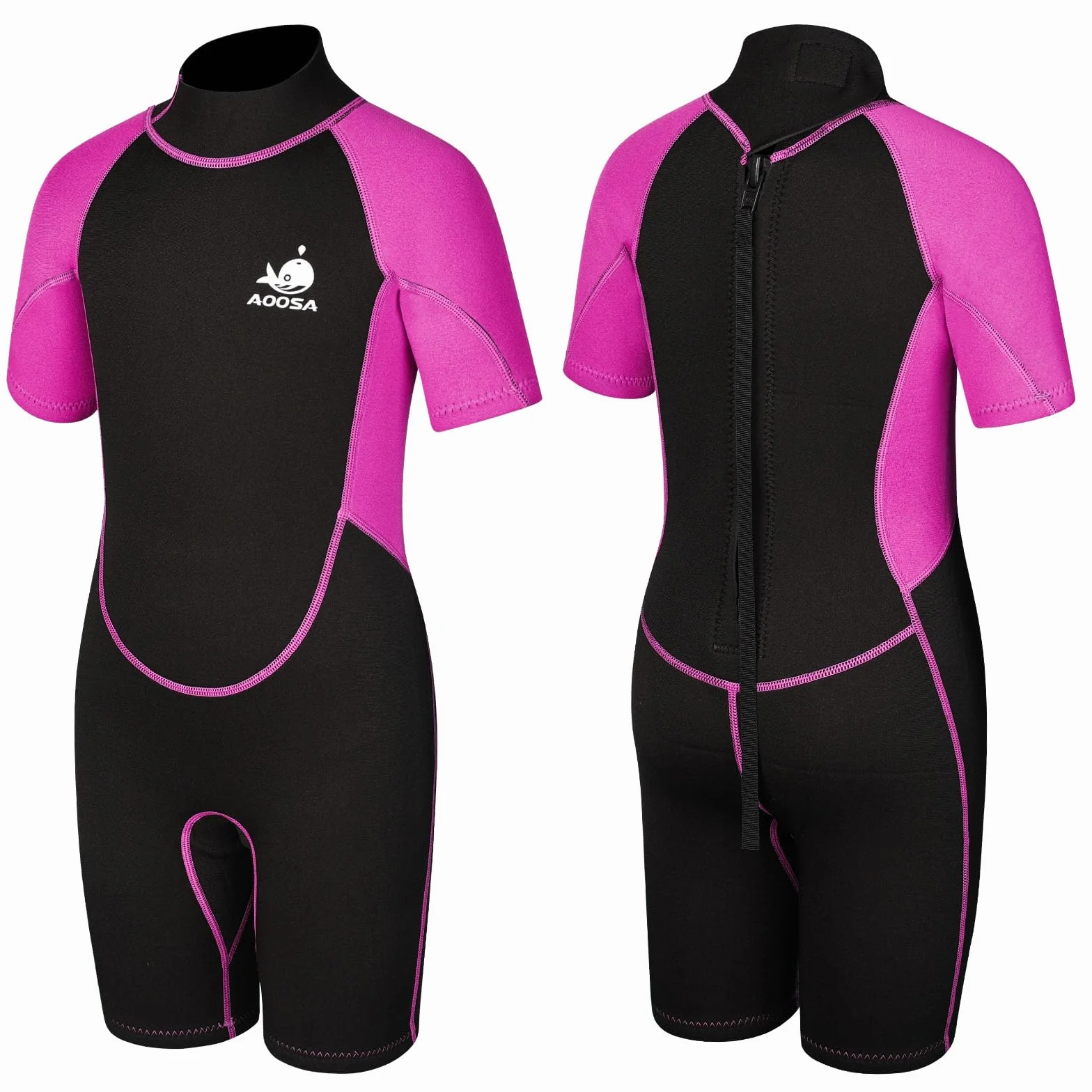 Shorty Combinaison de Plongée Enfant, Néoprène 2,5 mm Maillot de Bain Thermique, pour Sports Nautiques, Natation, Snorkeling, Surf, Plongée