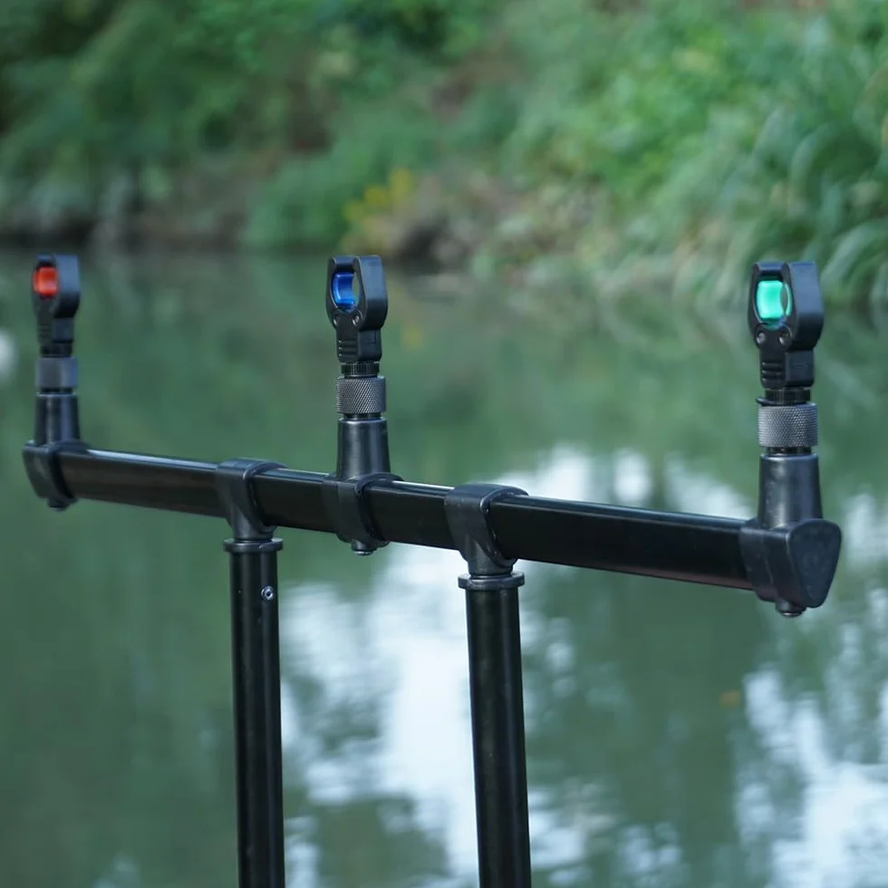 Supports de canne pour pêche à la carpe Rod Pod 4 pièces Noir