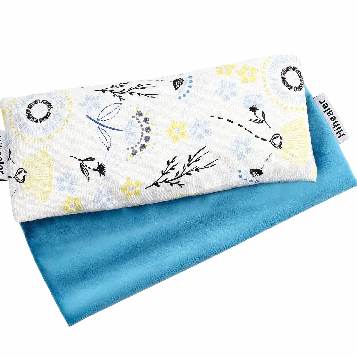 Hihealer Coussin pour Les Yeux à la Lavande avec Housse Supplémentaire - Masque Relaxant pour Sommeil, Yoga, Méditation et Détente pour Femmes