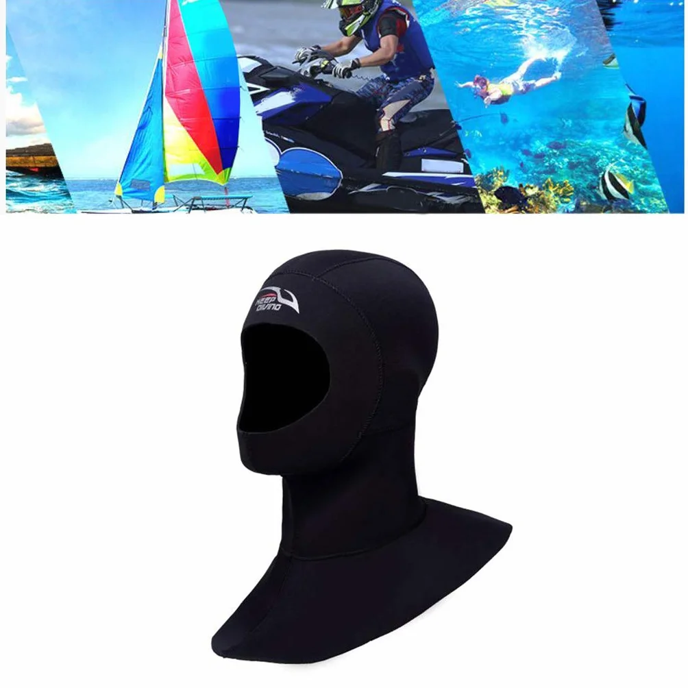 Sharplace Cagoule de en Néoprène de Qualité Supérieure avec Cagoule Ventilée 3mm Homme et Femme Casquette de Surf de Chaude pour La