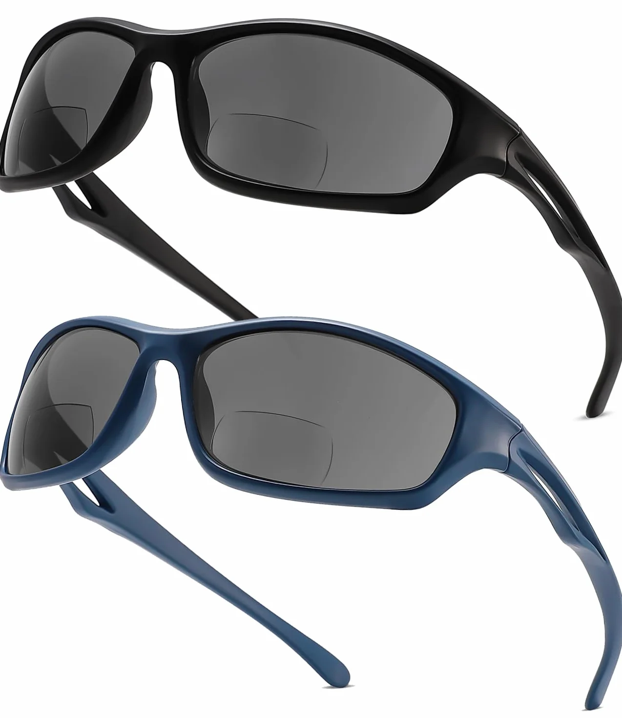 Viseng Lunettes de lecture de soleil bifocales sportives polarisées Protection UV400 pour cyclisme et extérieur Unisexe Homme Femme