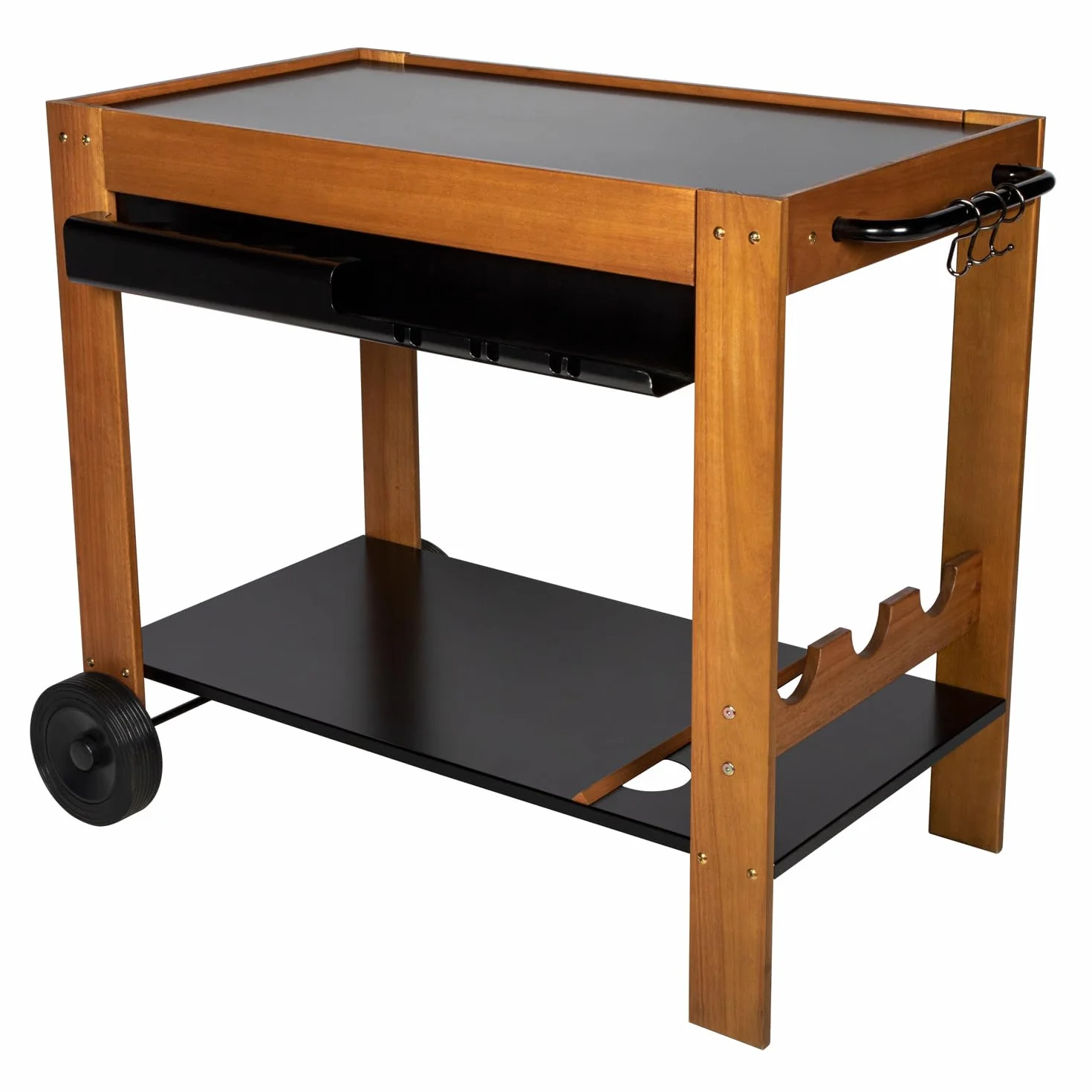 Somagic Desserte Mobile Savannah pour Plancha, Plateau Acier