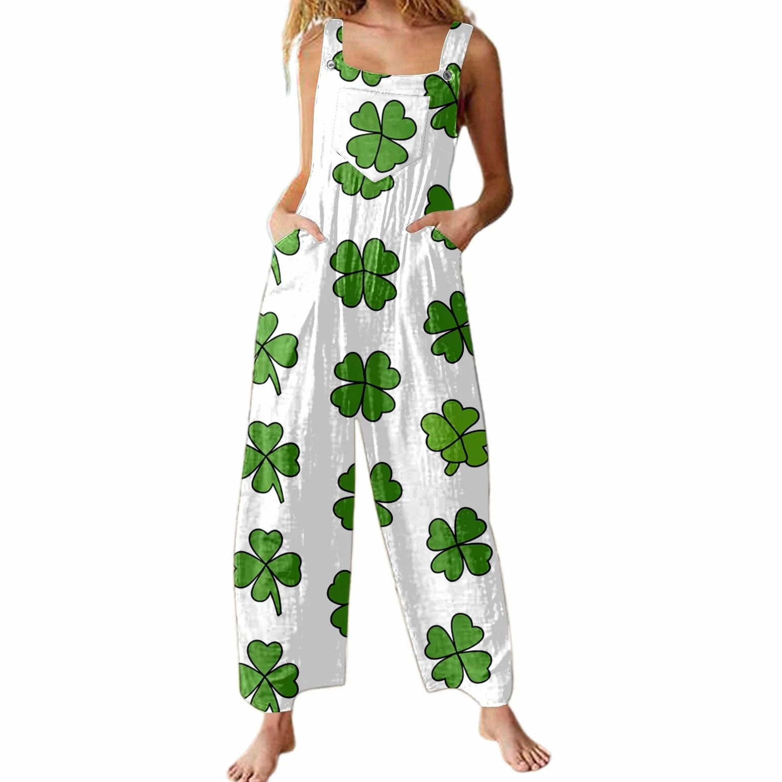 Combinaison animal pour femme - Pantalon de poche - Imprimé Semana