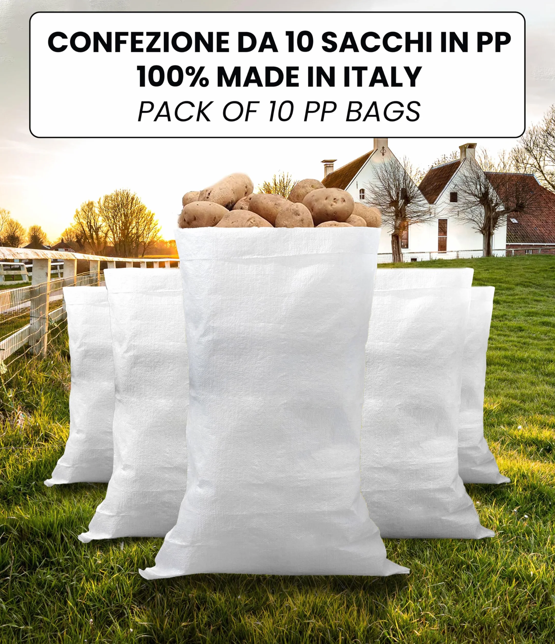 Sacs Jardin IPEA 105x55 cm Polypropylène 10 Pièces