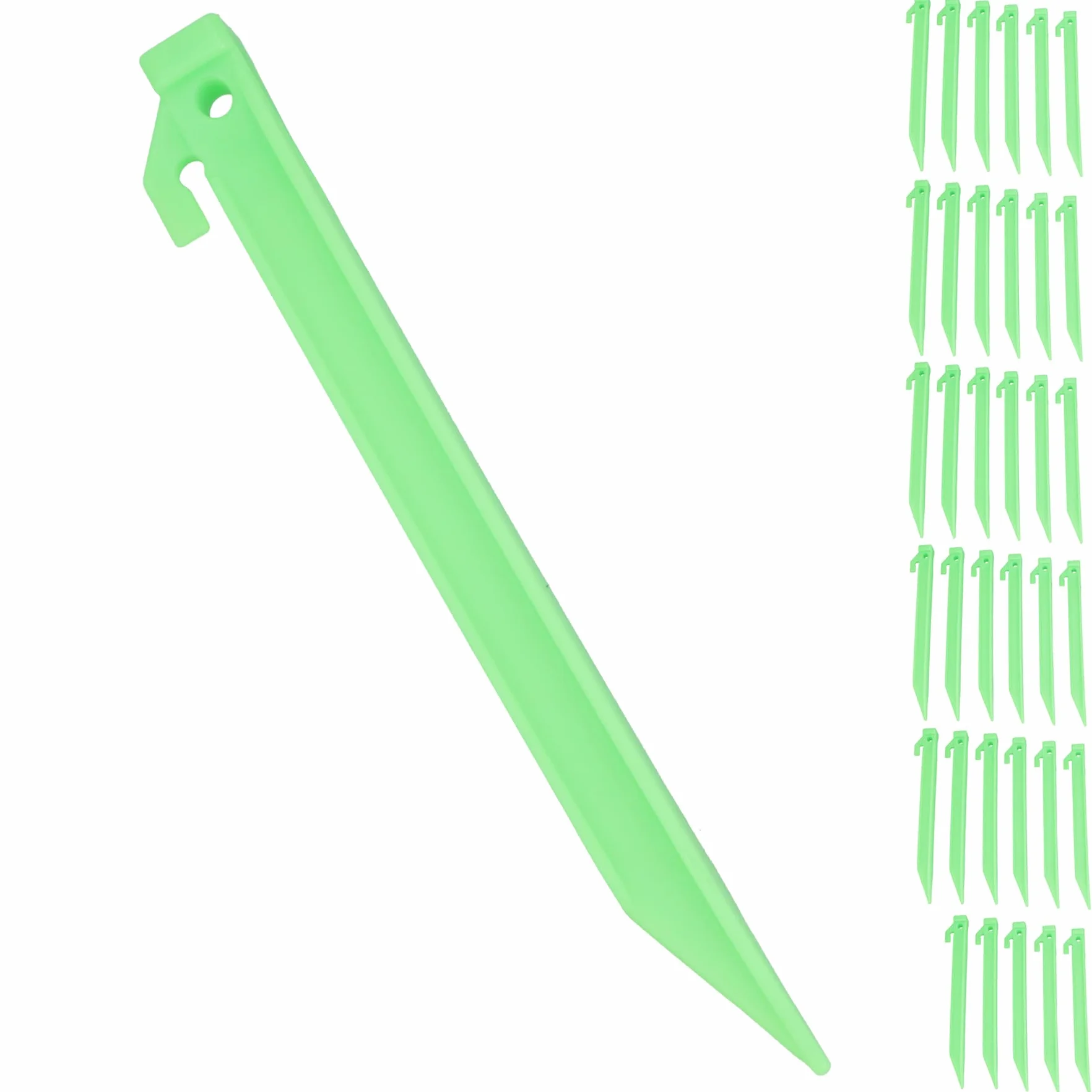 Tente Plastique Robuste Chevilles 220mm 36pc pour Auvents Caravanes Camping