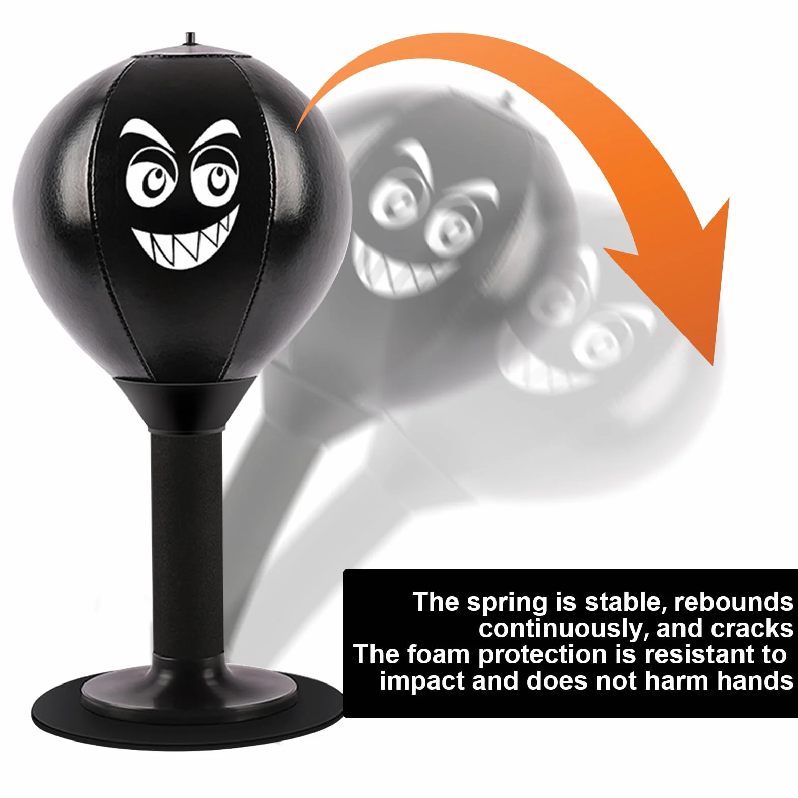 Punching-Ball de Bureau, Sac de Frappe de Bureau Autonome avec Ventouse, Rage Bag Sac de Frappe de Bureau Mini pour l’activité à la Maison et au Bureau pour réduire Le Stress