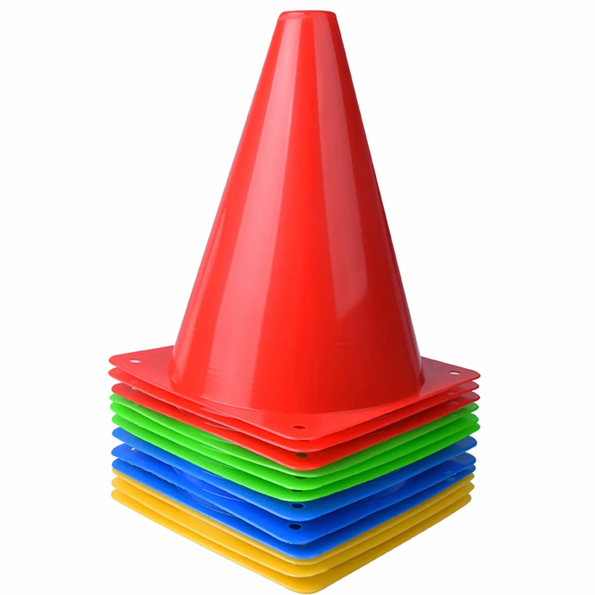 Cônes de Signalisation 17 cm, Cônes de Marquage pour Football, Entraînement Sportif