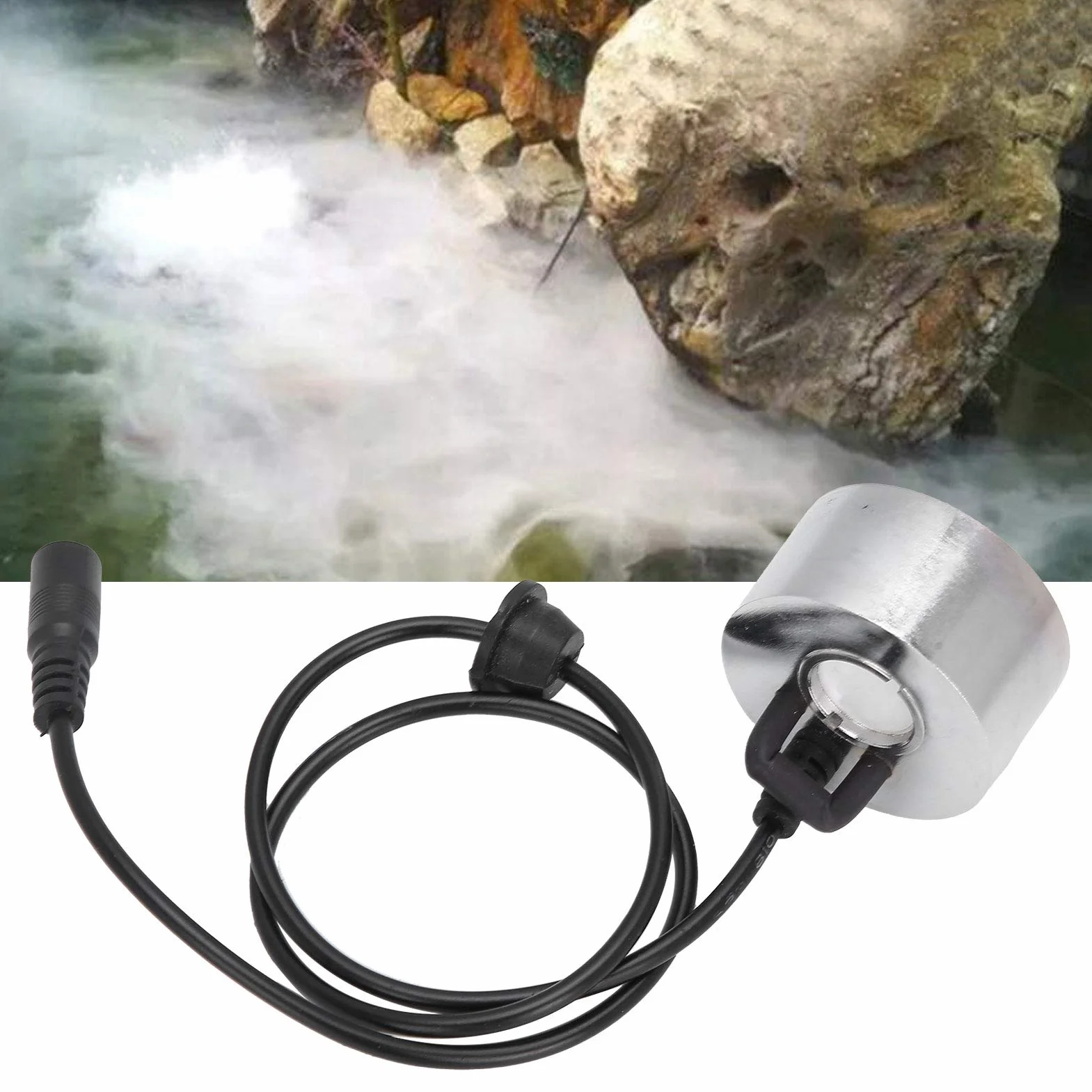 Générateur de Brouillard 60 cm Alliage de Zinc Système Brumisation 24V Jardin Extérieur
