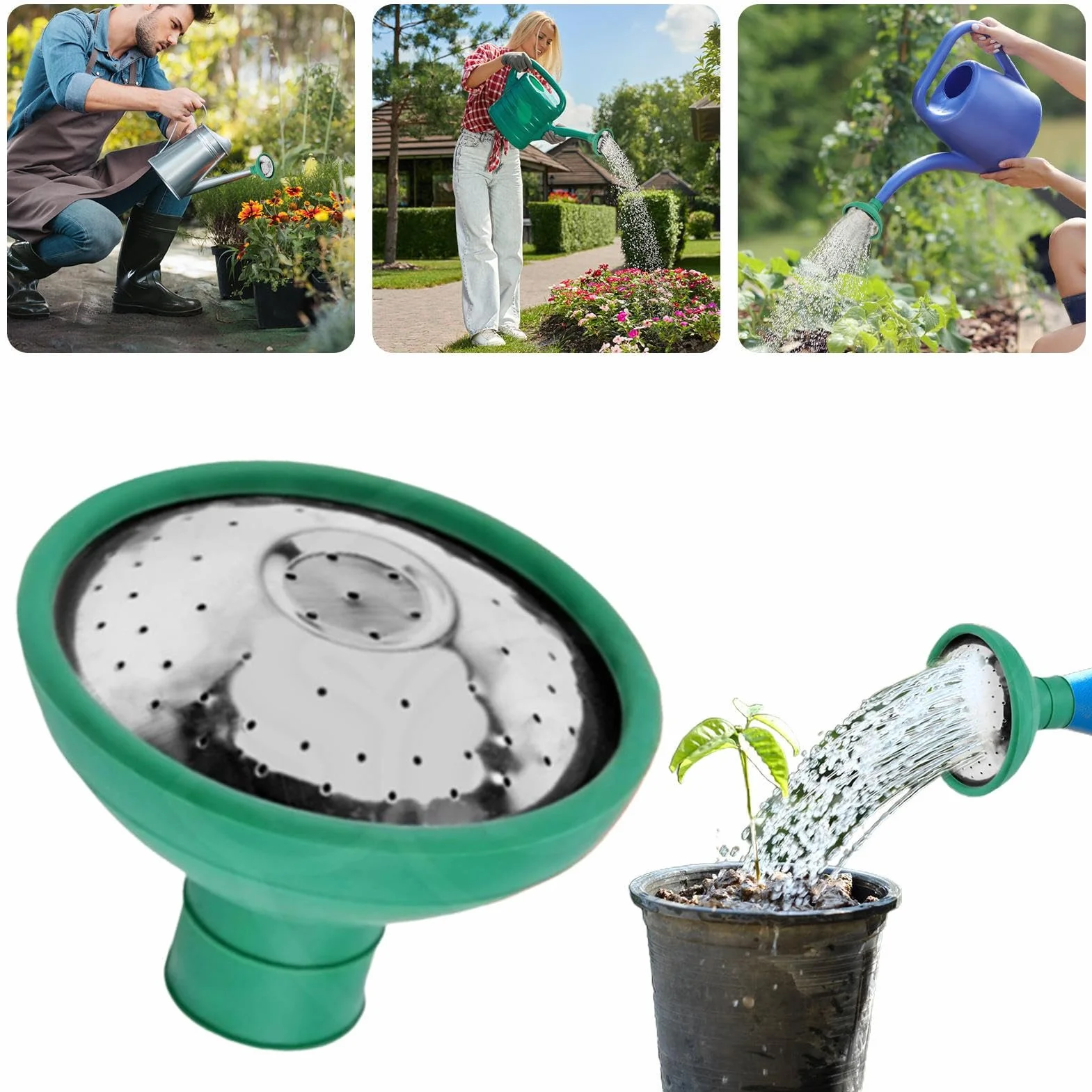 Buse d'Arrosage pour Rosiers - Tête Polyvalente pour Jardin - Pulvérisation Précise pour Balcon, Cour, Ferme
