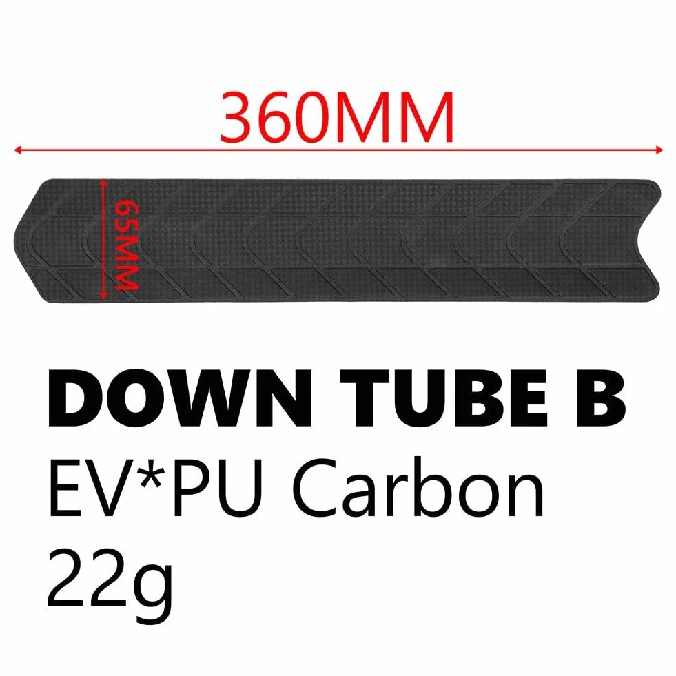 Protection de chaîne en silicone pour cadre de vélo pour éviter les rayures et les dommages causés par l'huile, léger et pour VTT et descente (tube inférieur B)