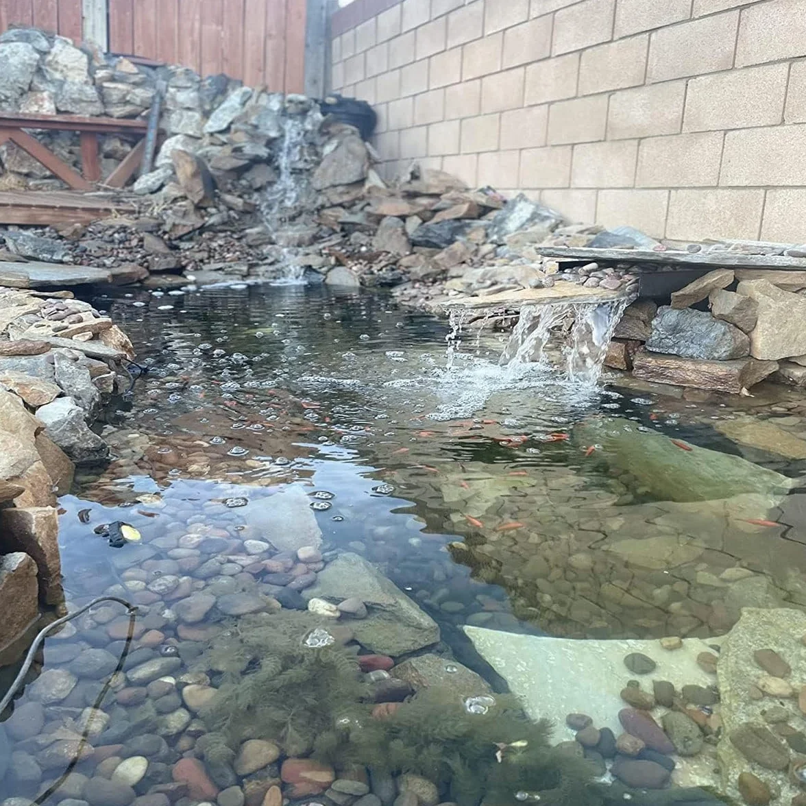 Bâche de bassin EPDM noire 1 mm 7,5 x 5 m 7,5 x 6 m 7,5 x 7 m pour étangs à poissons