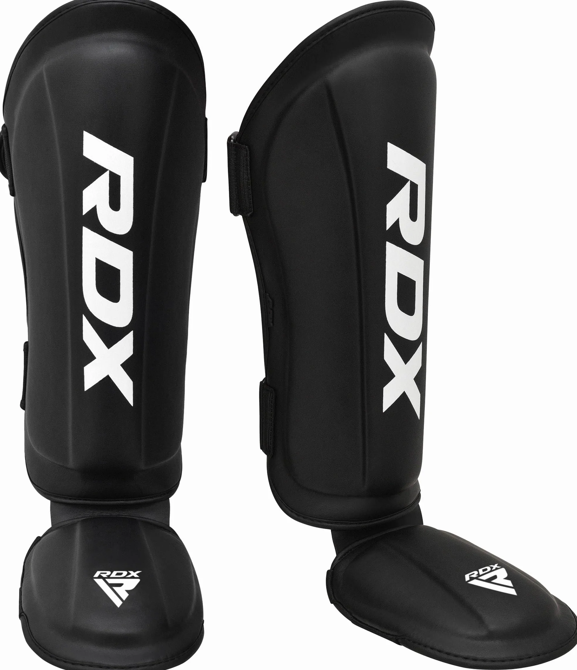 RDX Protège Tibia Pied Boxe, Shin Instep Guard, Maya Hide Cuir, SATRA SMMAF Approuvé, Protection pour Arts Martiaux, Karaté d’entraînement, MMA Kick Boxing Muay Thai