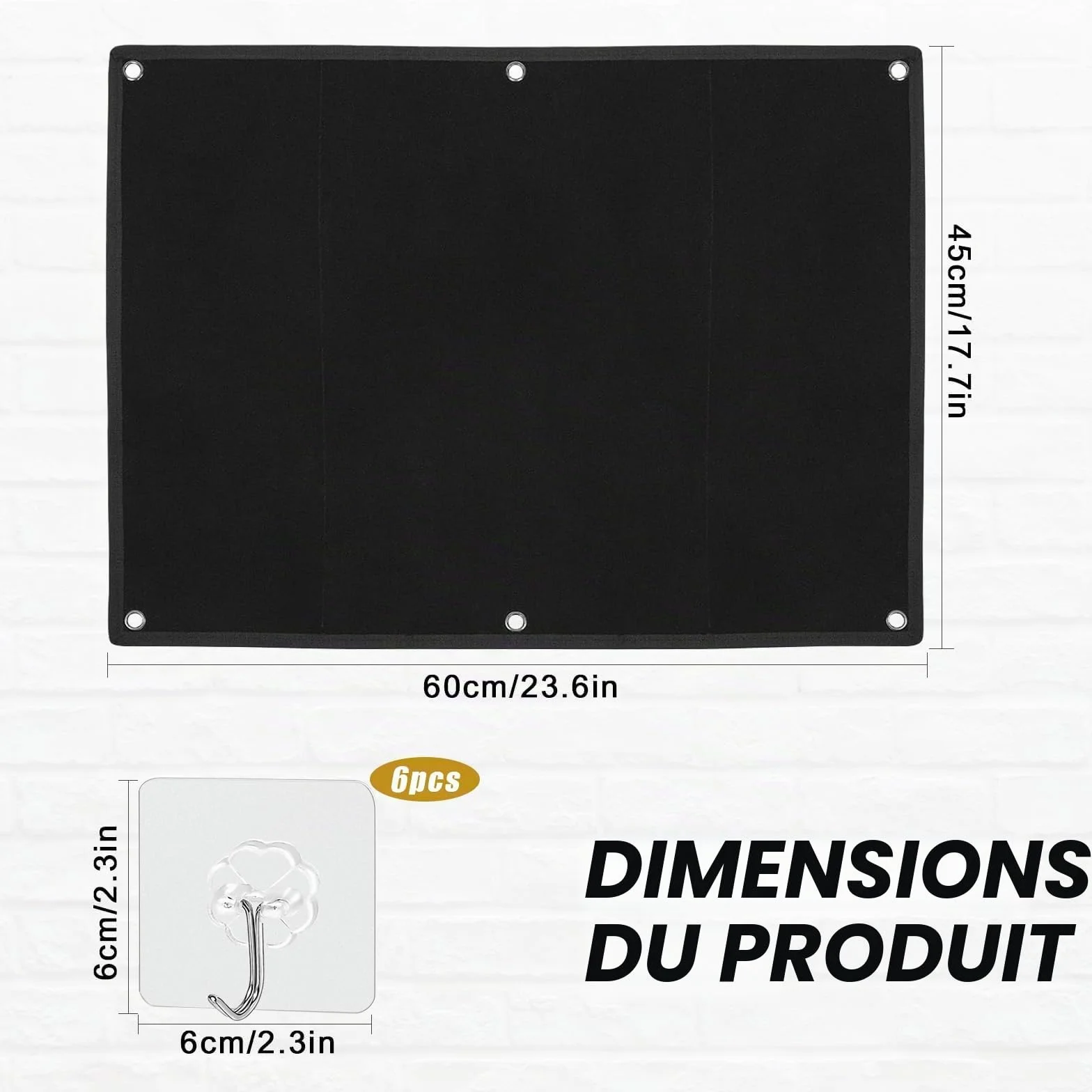 Tableau pour Ecusson Panneau de Brassage Tactique 60 x 45cm Support Patches Pliable avec 6 Crochets