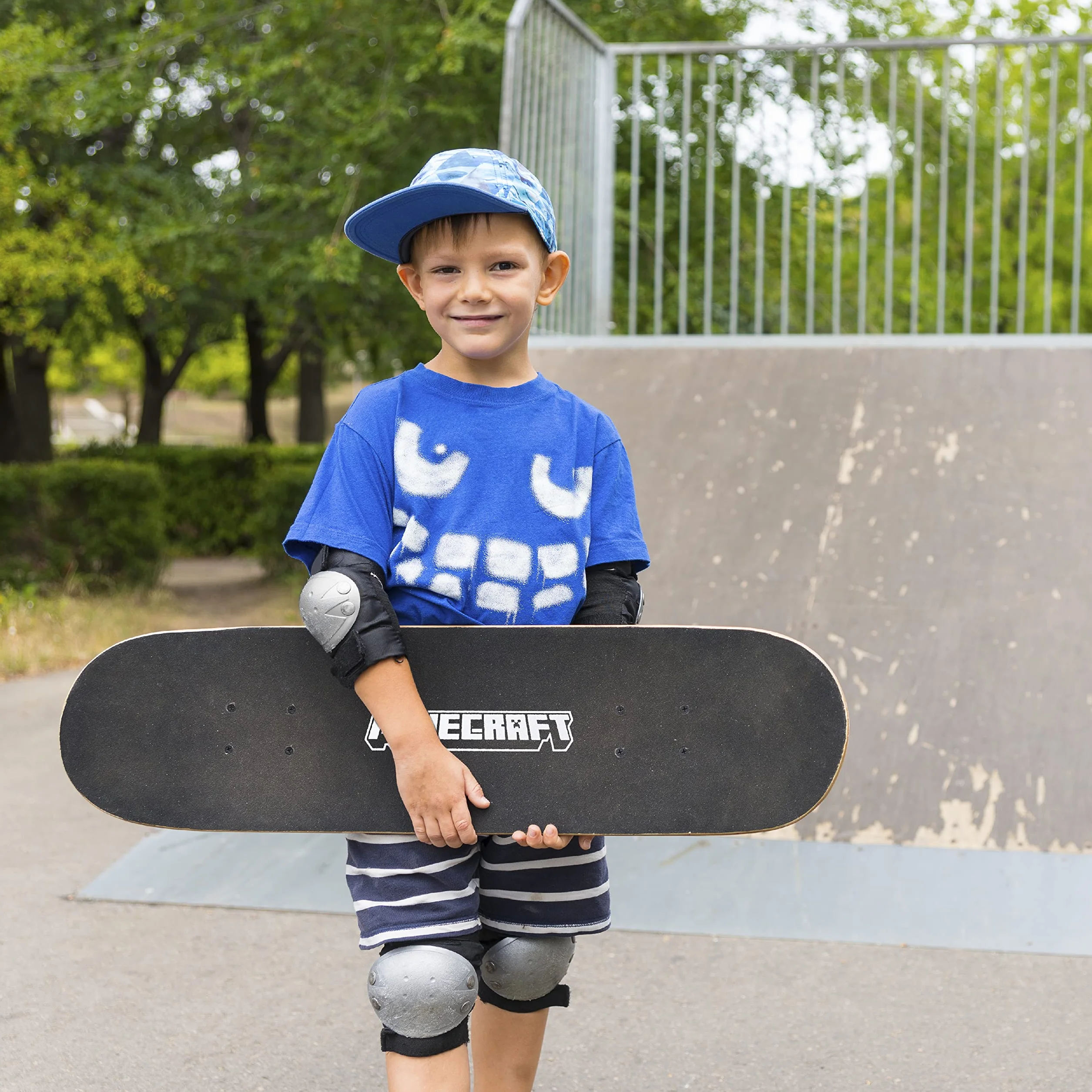 Minecraft Skateboard en érable 9 Plis pour croisière, Sculpture, Figures et Descente 78,7 cm