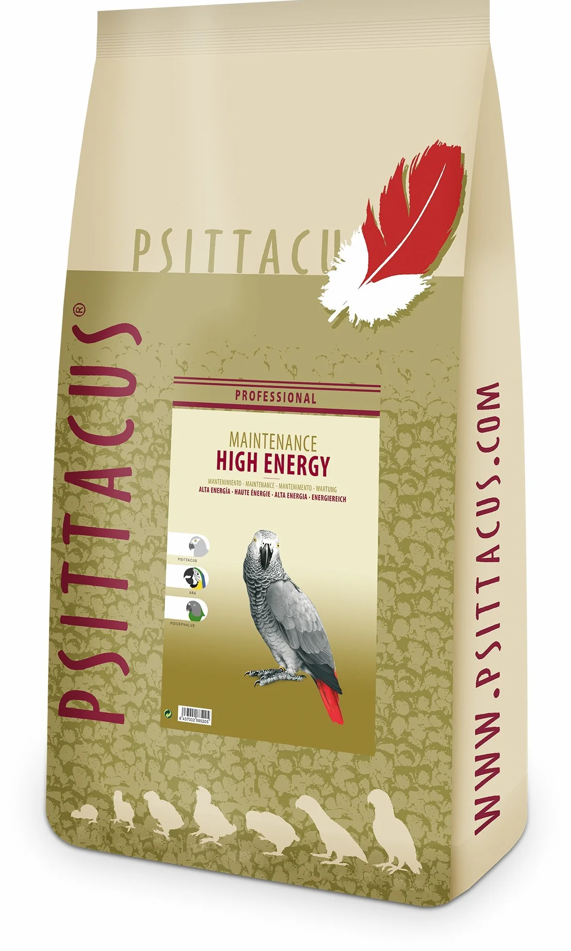 Psittacus Perroquet Aliment Haute énergie 12 kg