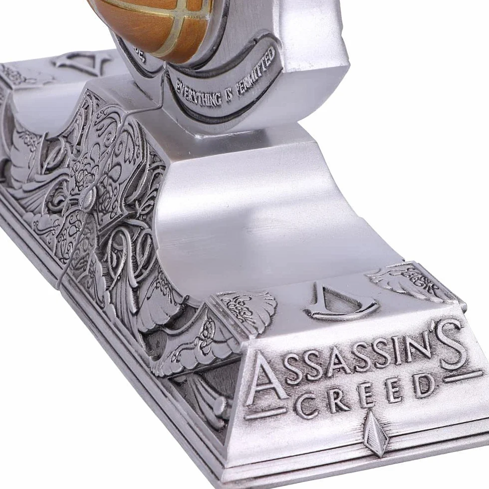 Nemesis Now Serre-Livres en résine Assassin's Creed Apple of Eden Argent 18,5cm
