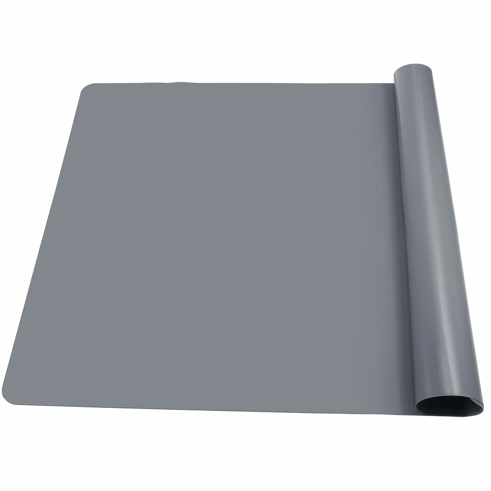 Tapis Silicone Grand 70 x 50cm Antidérapant Résistant à la Chaleur Cuisine Gris