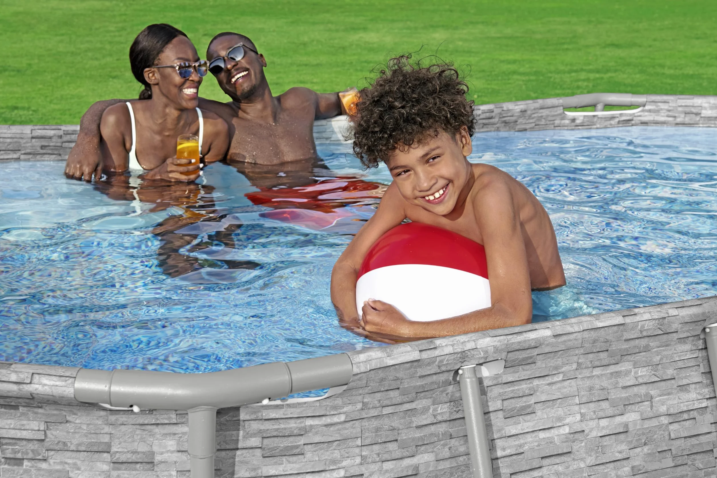 Bestway Steel Pro Max Splashview Kit Piscine Hors Sol 427x250x100 cm Gris