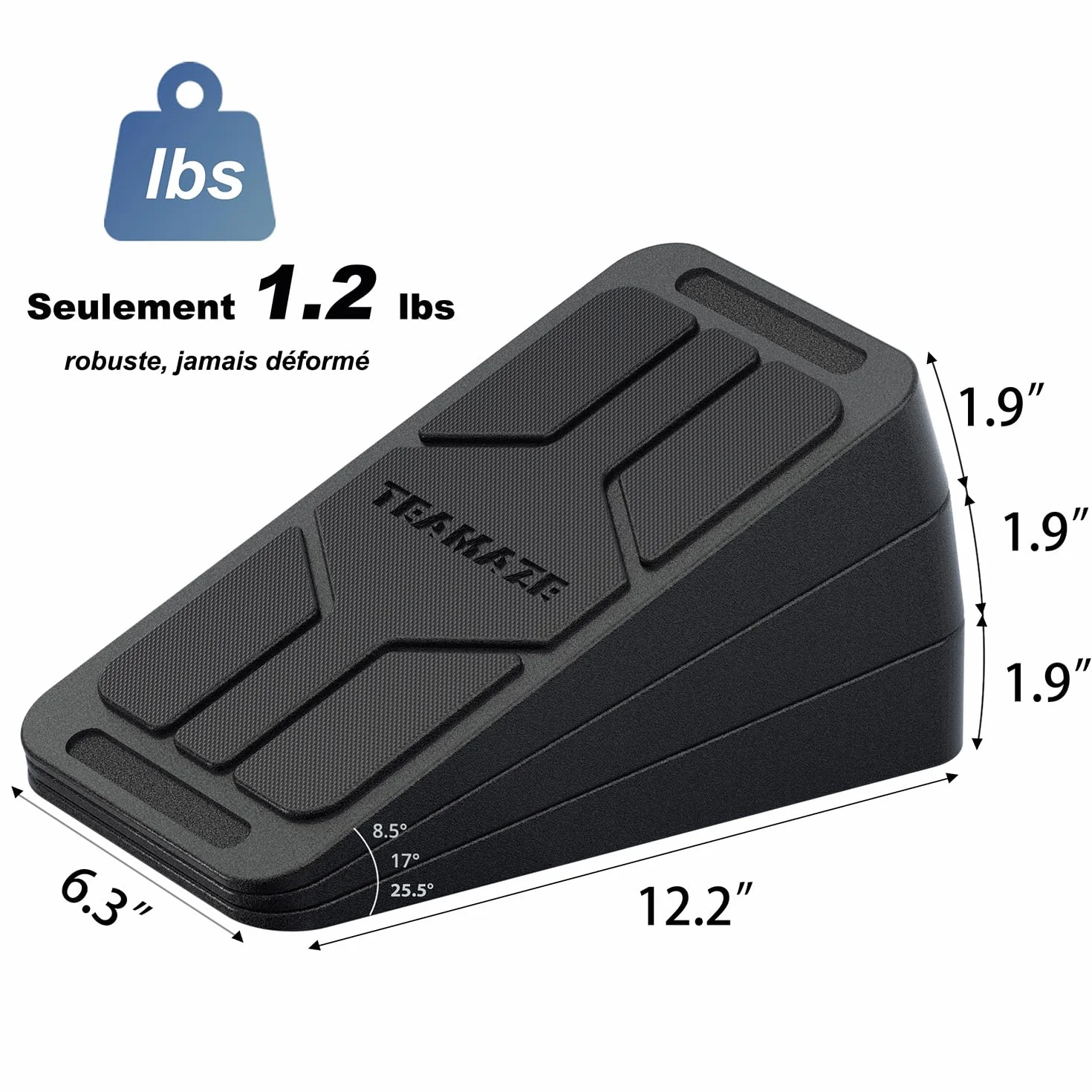BOOSTEADY Planches Inclinées Antidérapante, 3/6PCS Slant Board, Planche d'Étirement Mollets Réglables