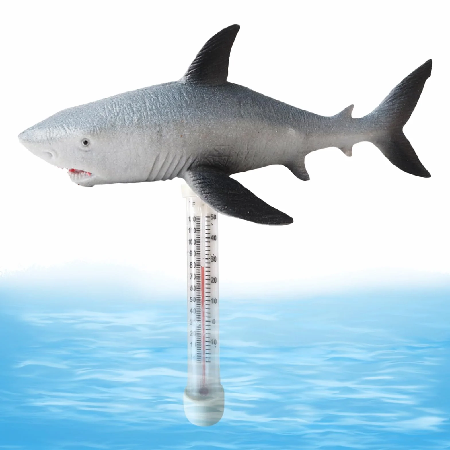 Thermomètre Flottant pour Piscine, Jauge de Température d'Eau Flottante Animal avec Cordon