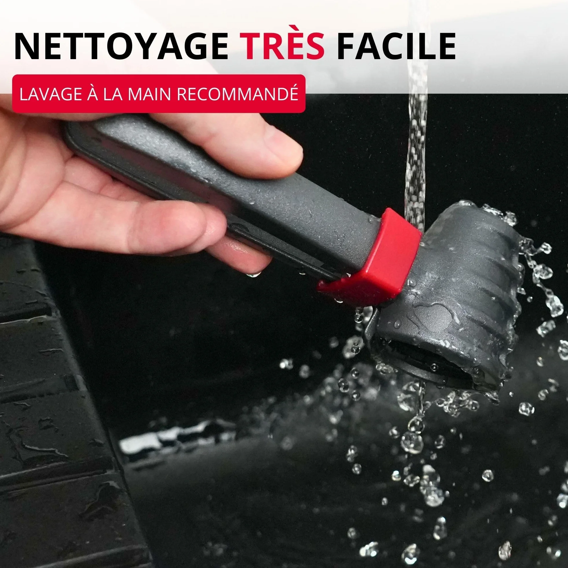 Westmark Casse-noix et pince à champagne extra large en aluminium anthracite/rouge