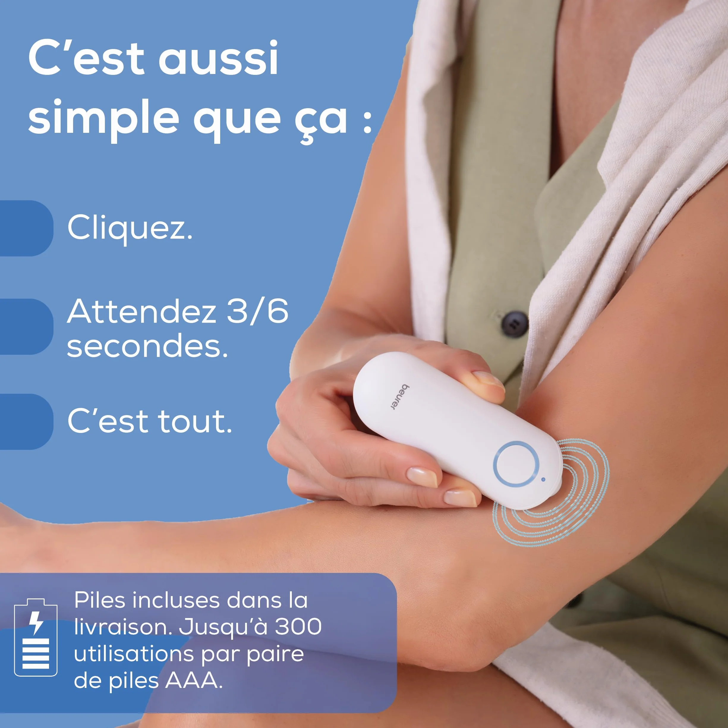 Beurer BiteX Original BR 60 stylo anti moustique chauffant électrique contre piqûres