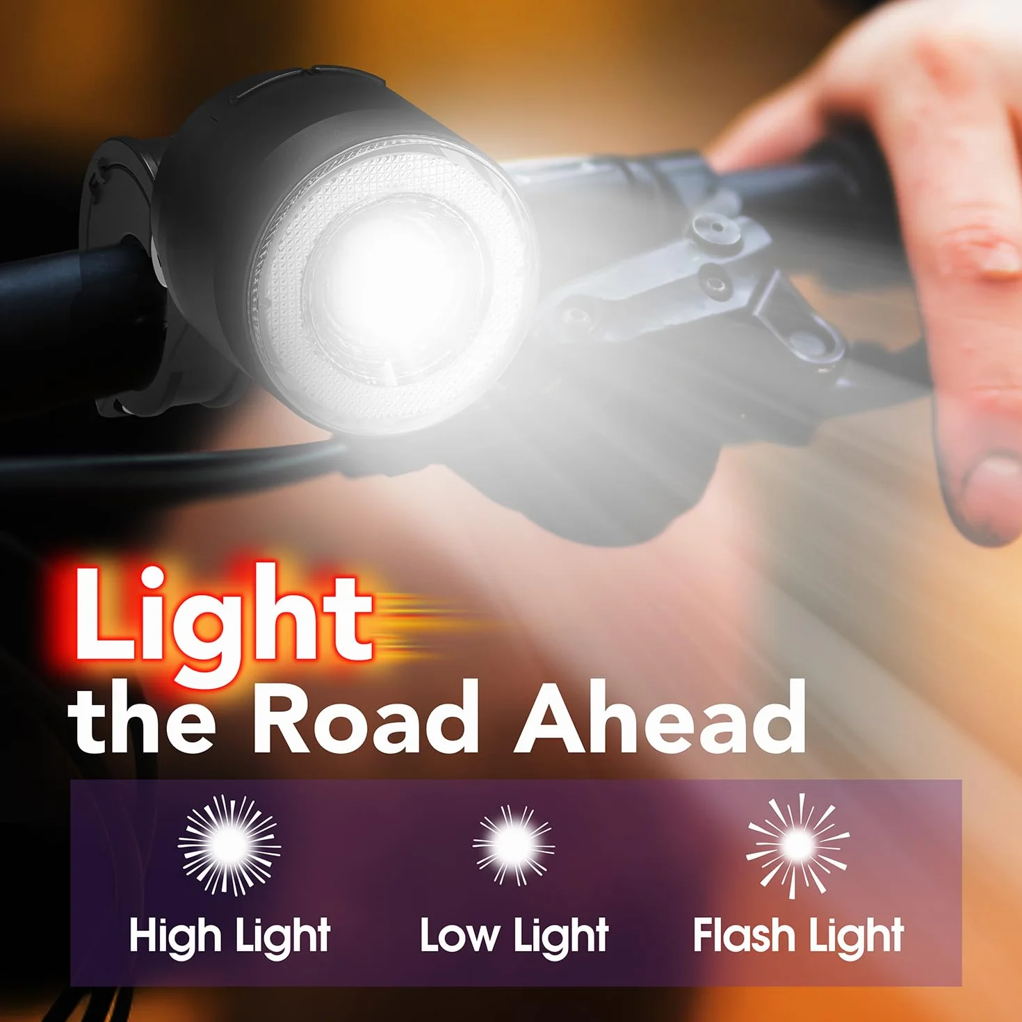 Fosmon – Alarme et Lumière Avant et Arrière pour Vélo et Trottinette avec Télécommande - Alarme Antivol 110 DB – Lampe Velo Avant et Arriere - pour Bicyclette Électrique, Moto, Trottinette Electrique