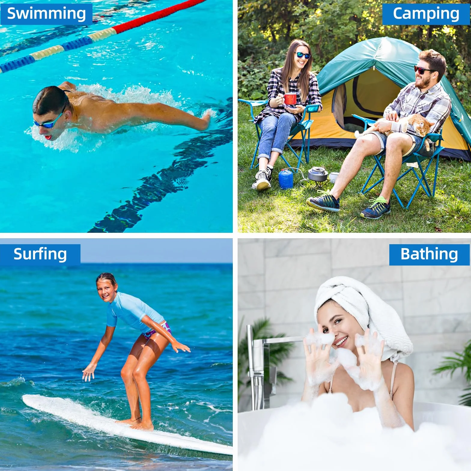 Poncho de Bain Adulte, Poncho de Surf, Poncho de Bain, Serviette de Plage, Poncho de Plage, Séchage Rapide, Anti-Vent et Chaud, Serviette Poncho pour Sport Camping Plage Surf