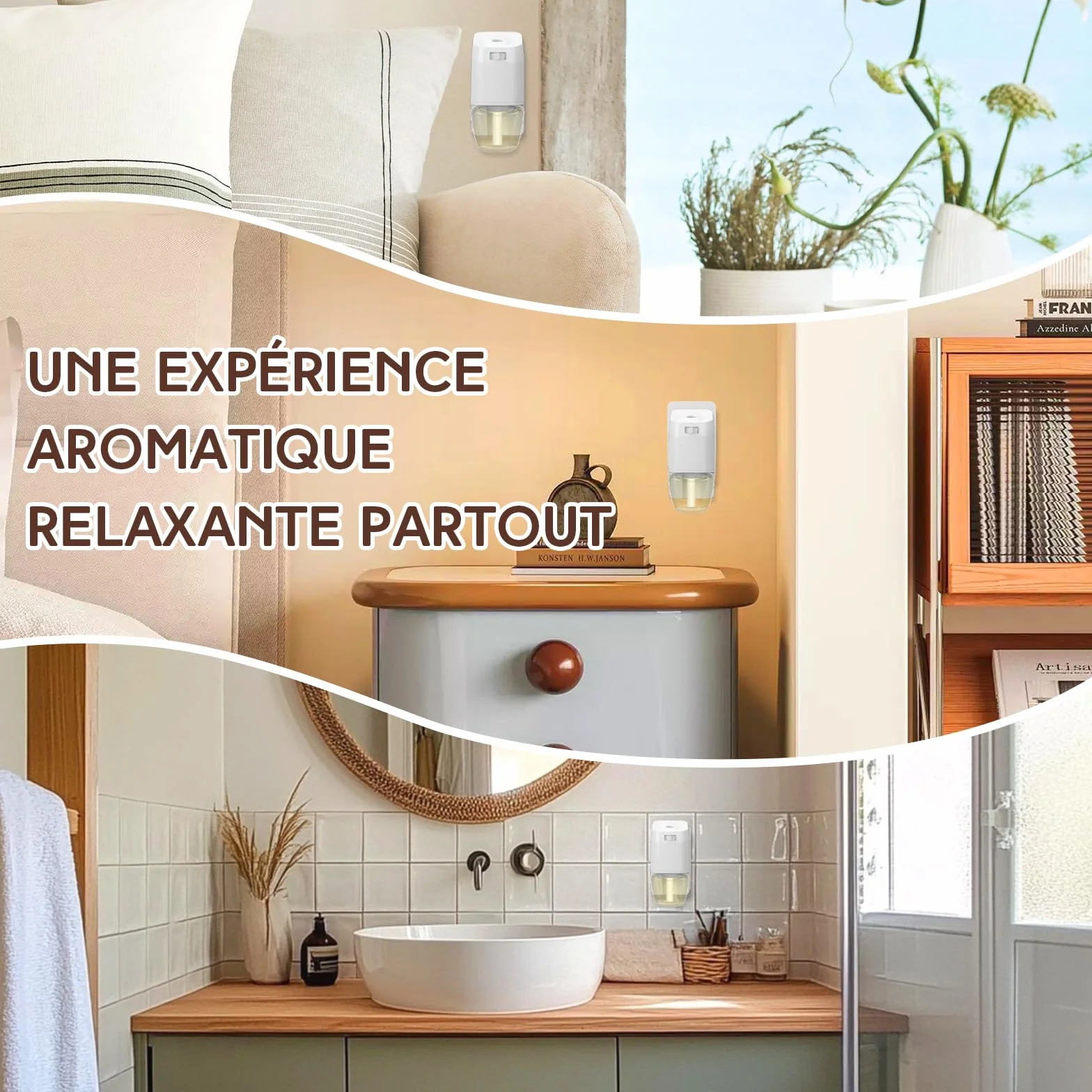 SCENTORINI Recharge Desodorisant Maison Parfum Hawaii 19MLx6 pour Air Wick Glade