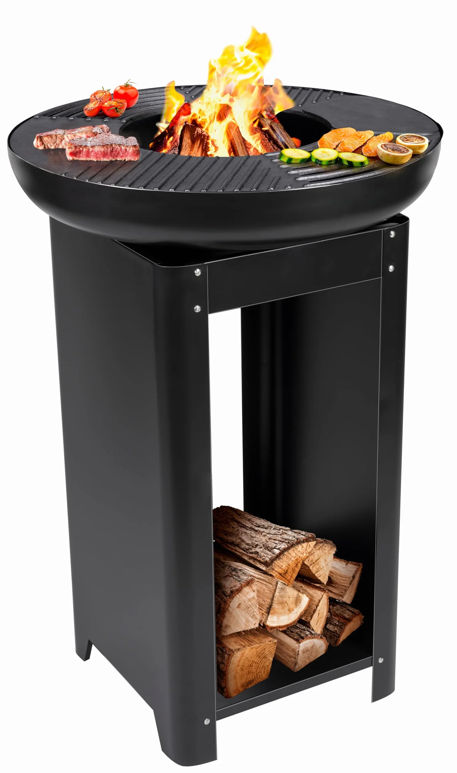 BBQ Collection Brasero et Plancha Barbecue Japonais 61 x 90 cm Grille Teppanyaki Métal