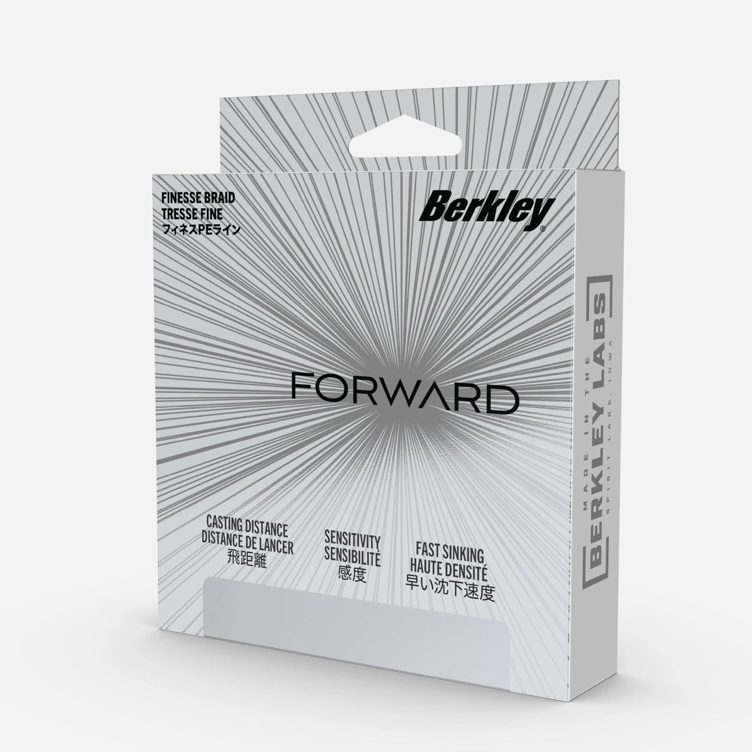 Berkley Forward Braid Ligne de pêche | Ligne Ultra-Sensible pour la pêche au Lancer, au leurre et en Finesse | Lancer Longue Distance et sensibilité | Plusieurs Couleurs et Tailles Disponibles