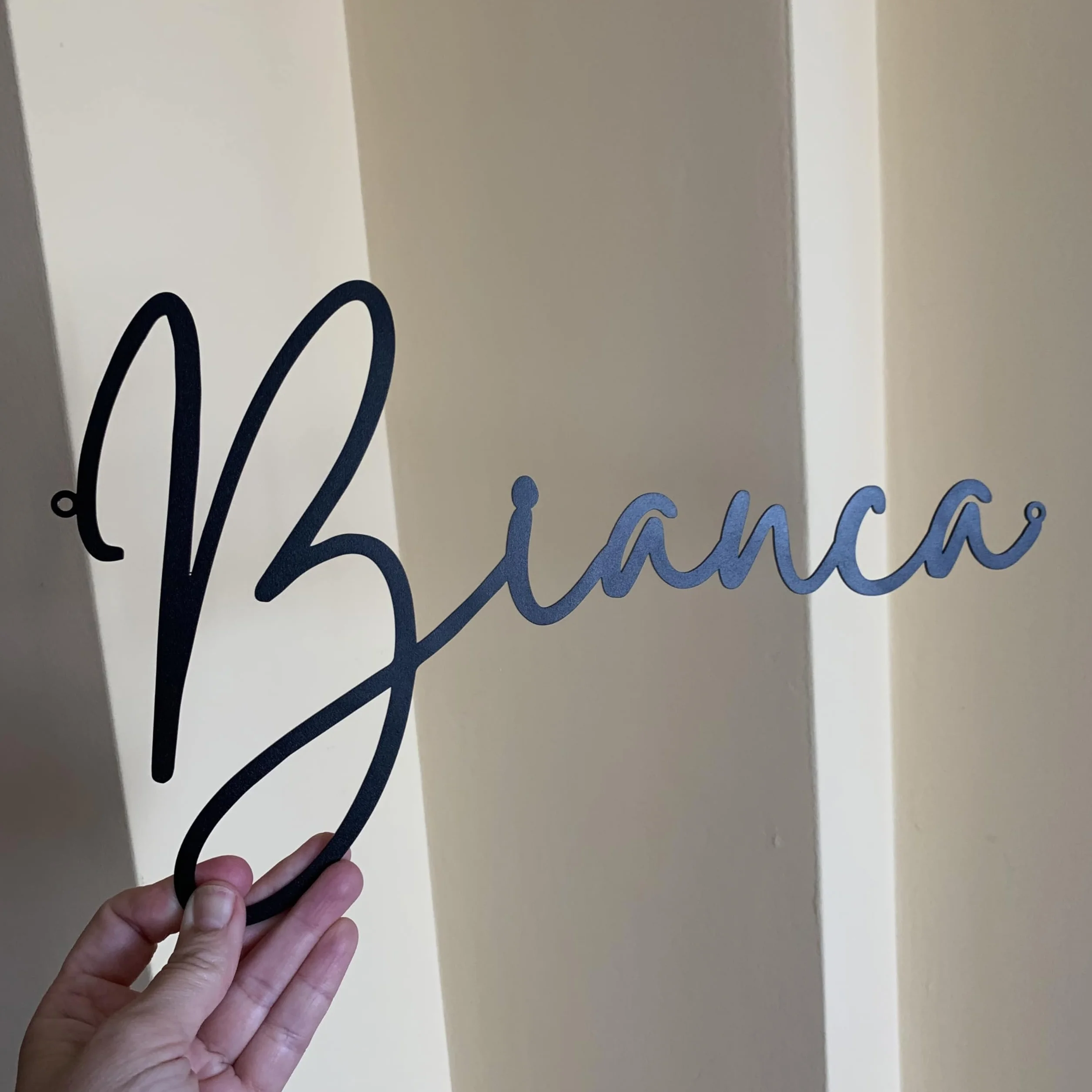 Plaque Murale en Métal Découpé au Laser, Lettres Personnalisées pour Maison, Cuisine, Porte Chambre Enfant