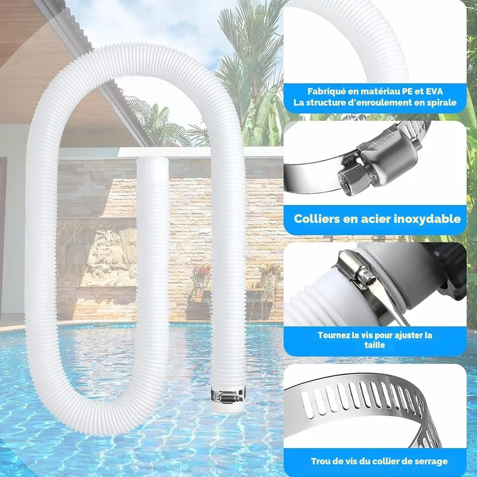 Tuyau piscine 32mm 150cm Intex 300 GPH 530 GPH 1000 GPH