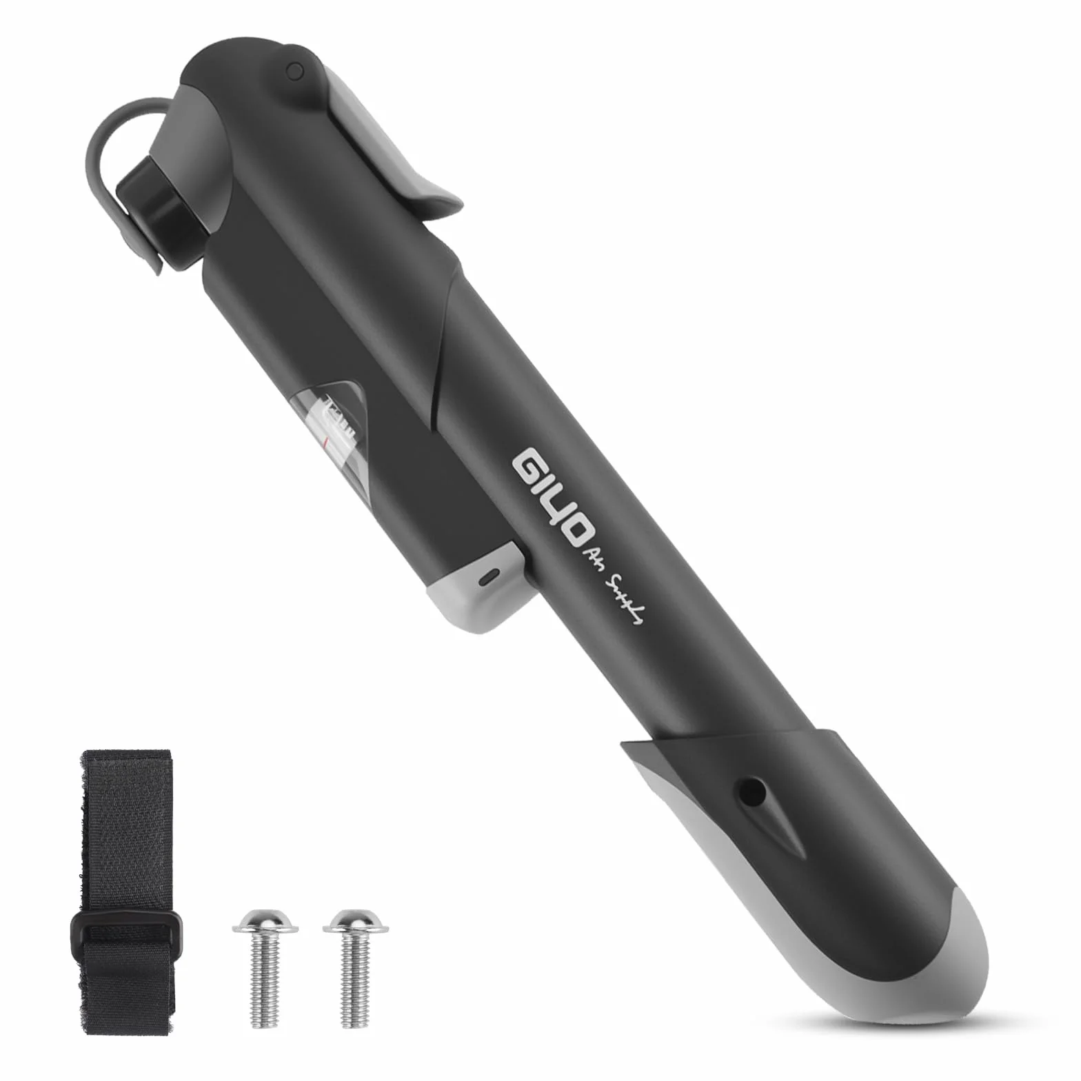 Pompe a Velo, Mini Pompe Ballon Haute Pression Main 100 PSI avec Support pour Vélo, Compatible avec Les Valves pour Vélo de Route, VTT, Ville et Électriques Portable Compacte Accessoire